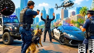Police Car Chase Simulator 3d. Real City Police Driving Simulator - Mobile Gameplay screenshot 3
