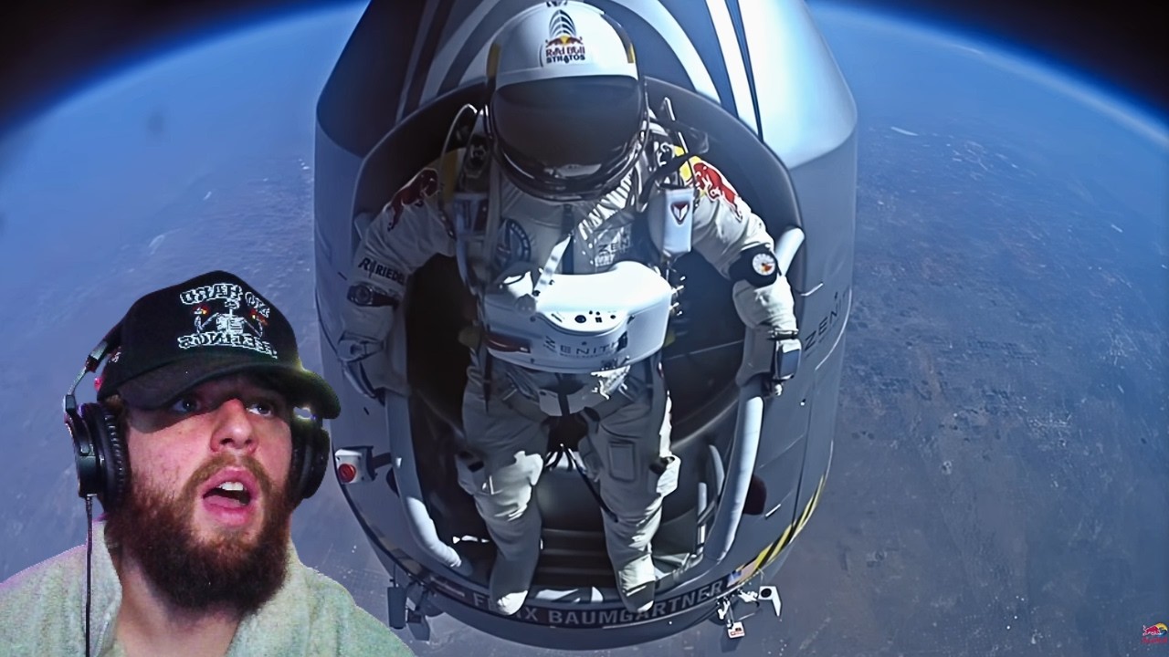 INSANE!!! I Jumped From Space (World Record Supersonic Freefall) *REACTION*