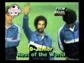 Europa vs Resto del Mundo Friendly Amistoso en USA 1982 Platini, Pele, Beckenbauer, Zico, Socrate