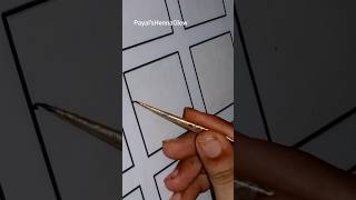 Beautiful 3D Grid Mehndi Design tutorial for beginners 💕✨
