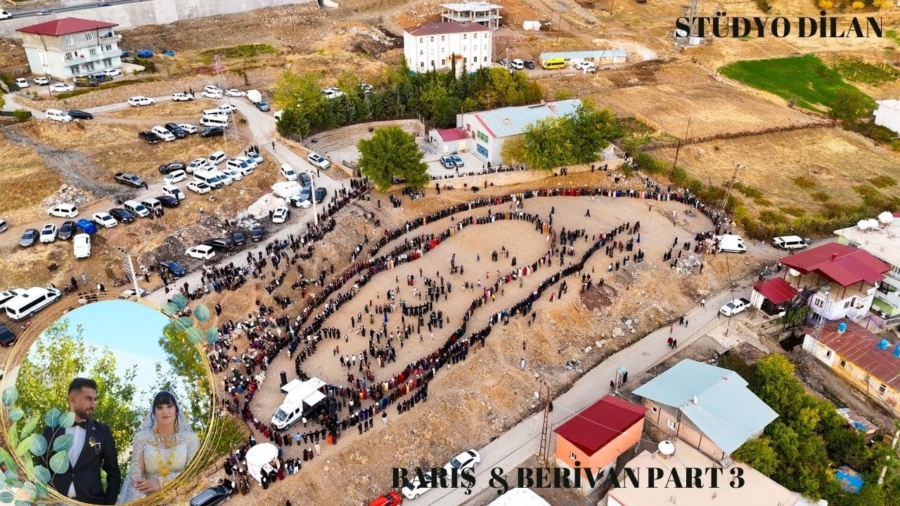 Barış  & Berivan AYRİT Gazi Yıldırım Şırnak Uludere Goyan Aşiret Düğünü الرقص الكردي Part 3