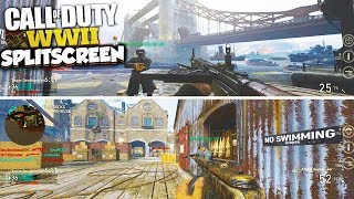 HOW TO SPLIT SCREEN on COD WW2 MULTIPLAYER, ZOMBIES & LOCAL PLAY on PS4 & XBOX ONE! (COD WWII)