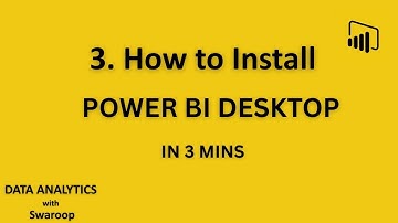 3. How to Download & Install Power BI Desktop | Step-by-Step Guide for Beginners #powerbi