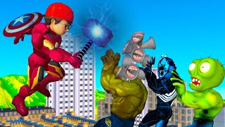 Scary Nick vs Siren Head and ZombieHulk - Giant Nick Rescue Town Scary Teacher 3D Animation