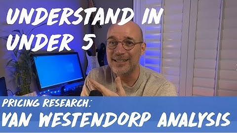 Understand in Under 5: Van Westendorp Pricing Analysis