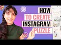 How to create instagram puzzle feed with canva| aesthetic design puzzle feed| canva video tutorial