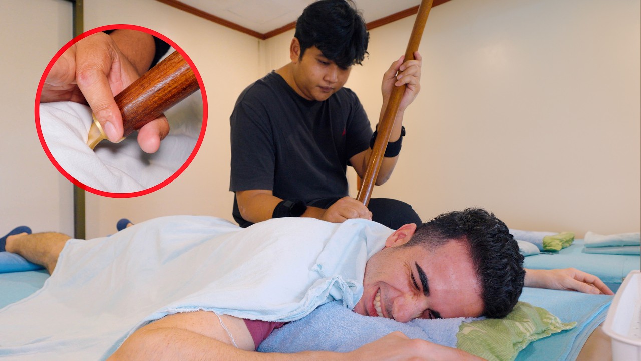 ASMR: Древний буддийский тайский медицинский массаж палочками для снятия боли