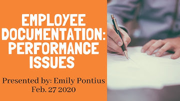 Employee Performance Documentation
