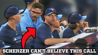 Max Scherzer Freaks Out After Replay Review Doesnt Go Torontos Way, A Breakdown