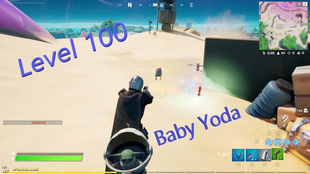 Jeg bliver level 100, får Baby Yoda, klare den sidste beskar quest og dræber Mandalorian