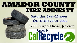 Amador County Tire Amnesty Collection Event Draft