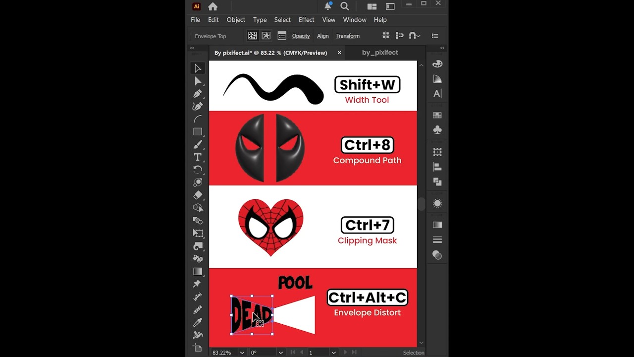 Adobe illustrator Shortcut Tricks 