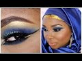 Make up tutorial - Royal blue Eid make up - Requested