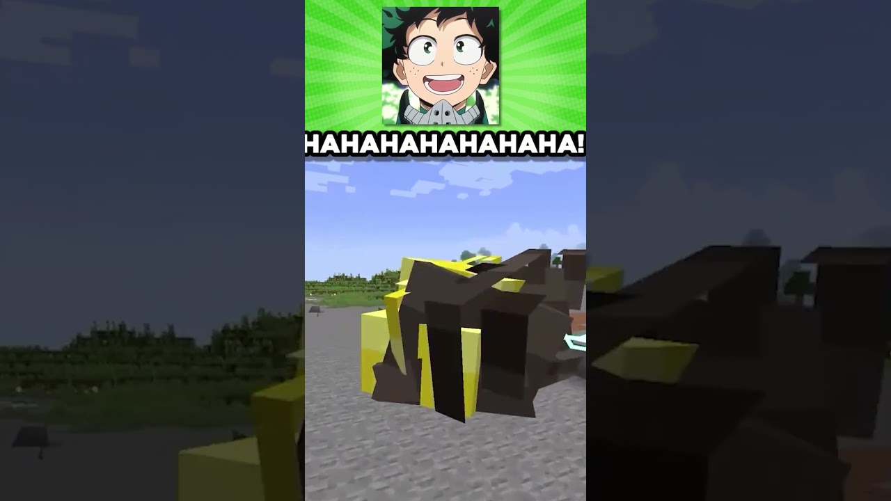 BakuDeku fight in Minecraft  #voiceactors #mha #anime