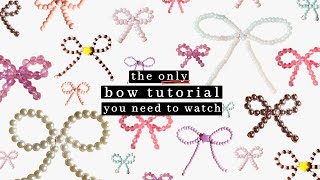 The Only Beaded Bow Tutorial You Need to Watch | DIY How to Make a Beaded Bow Keychain