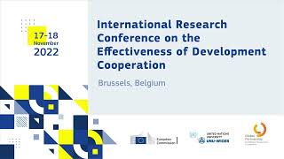 Research Conference | Measuring and Evaluating the Effectiveness of Aid