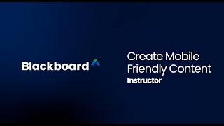 Create Mobile-Friendly Content in Blackboard screenshot 5