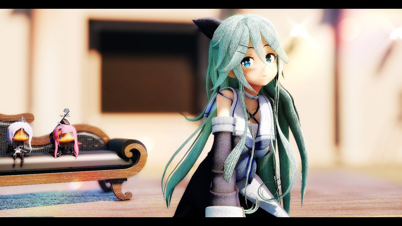 【MMD艦これ】夜もすがら君想ふ【山風】【2K 30fps】