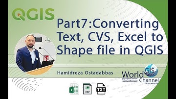 part 7: Converting Text, CSV, Excel to shape file in QGIS