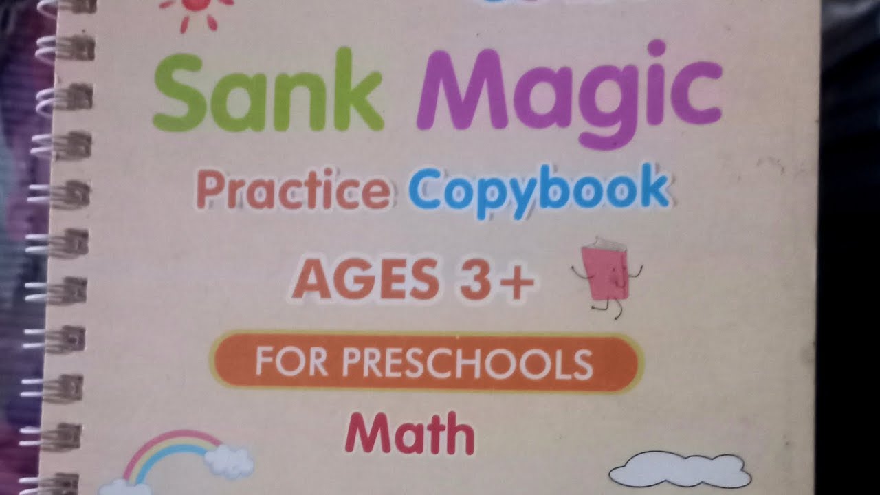 Sank magic practice copybook.Ages 3+ 