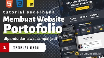 MEMBUAT WEBSITE PORTOFOLIO DENGAN HTML CSS DAN JAVASCRIPT - PART 1