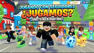 jugando roblox con seguidores