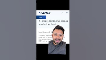 Breaking News | USMLE Step 1 passing threshold