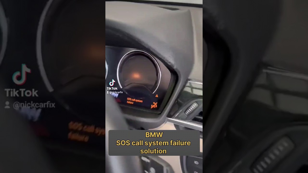 BMW SOS call system failure solution 