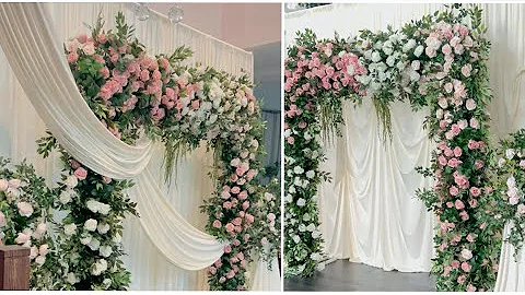 Unboxing Floral Arch DIY- Dramatic Draping Backdrop