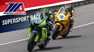 Supersport Race 1 At Laguna Seca   Race  Motoamerica