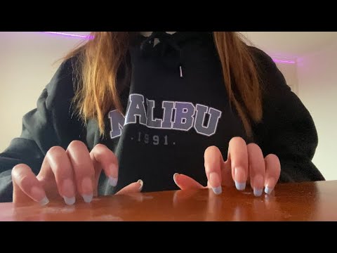 ASMR fast table tapping & scratching