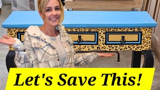 Crazy Transformation!!! #iflippedit #ipainteditpretty #flipping #furnitureflip #furniture #tableflip