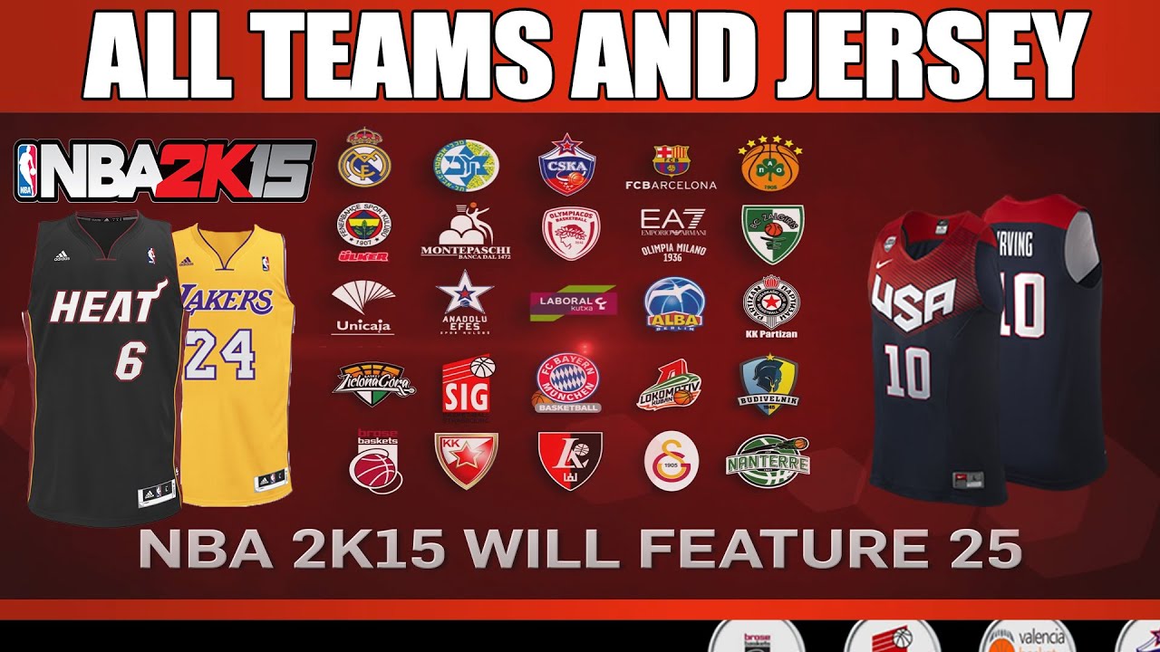 NBA 2K15 - All Teams, Classic teams 