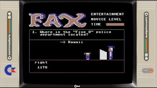 Fax by Exidy: A Trivia Game for Commodore 64
