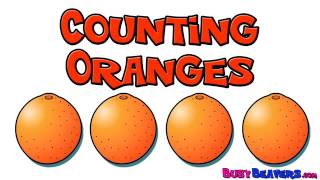 'Counting Oranges' CLIP Counting Practice, English Learning, Kids English, Basic Math, Kids Math 6