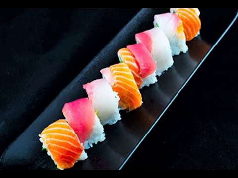 How to make sushi series | Rainbow Roll
