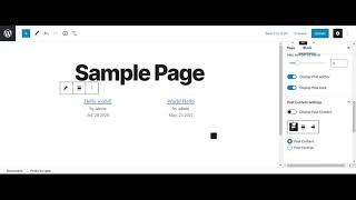 How to use posts by type block for wordpress gutenberg editor
