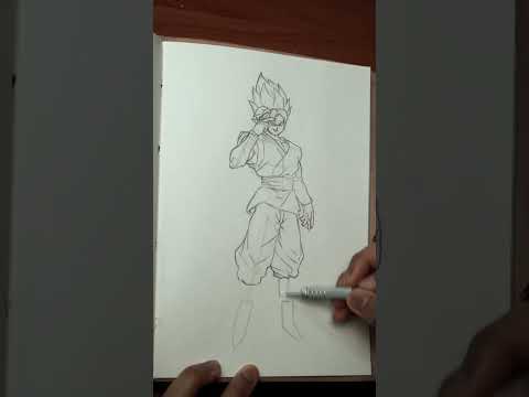 Desenho Goku instinto superior #drawing #viral #goku