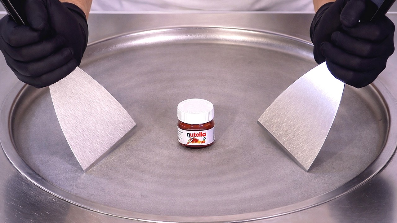 Mini Nutella - Ice Cream Rolls | Satisfying Visual ASMR