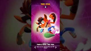 Crash Bandicoot: On the Run! Temple Ruins, Time Trial [00:48:98] screenshot 2