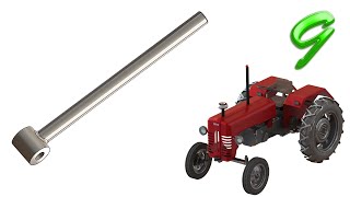 9- SolidWorks |Tractor|: lift rod