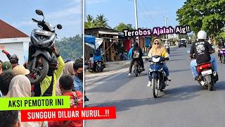 Aksi Emak-Emak Naik Motor Bikin Deg-Degan..!! Dereten Momen Random Pemotor Di Jalan Raya