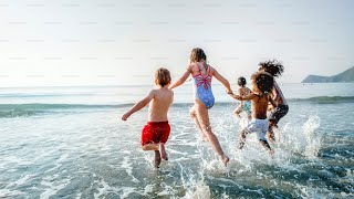 Kids Being Kids at Coral Beach, Mexico | Heartwarming Vacation Moments #mexico