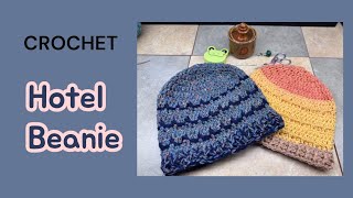 Crochet: HOTEL BEANIE  #crochet #crochettutorial #crochetpattern