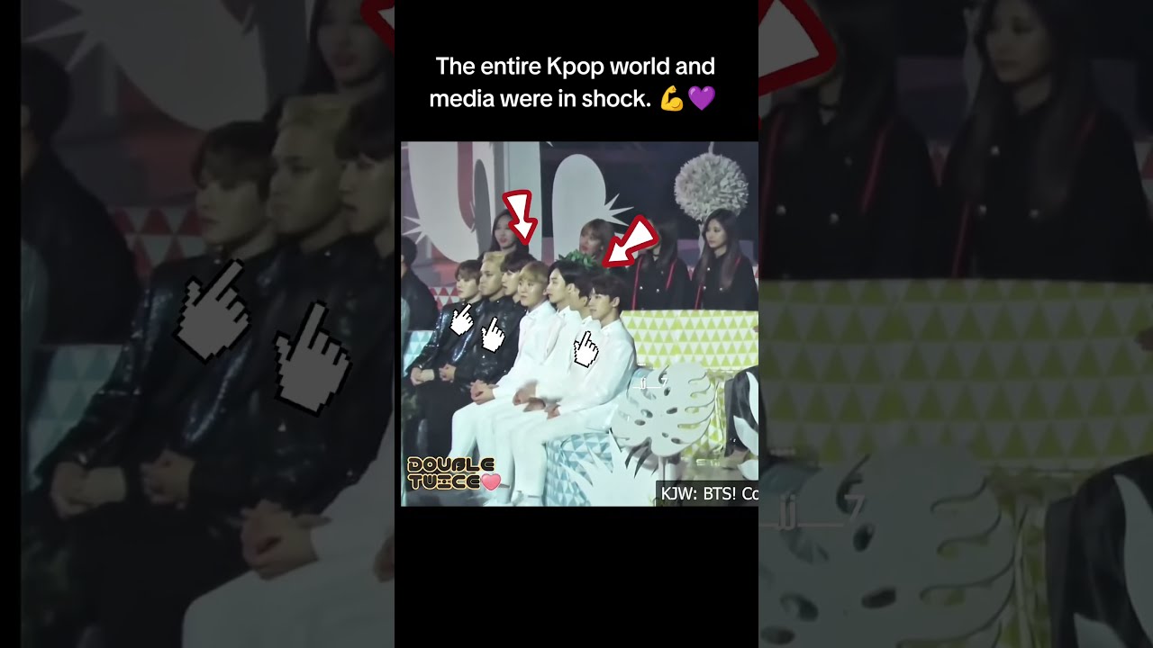 They were ignored.. 3 hours before victory, reaction of Idols and BTS . MMA 2016 #bts