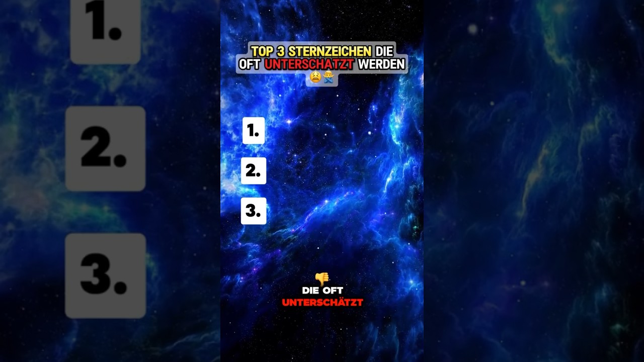 Sternzeichen, die oft unterschätzt werden ist deins auf der Liste?✨ 