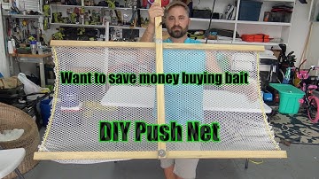 Push net for shrimp & perch No more expensive bait stand trips. Complete DIY 10 min build