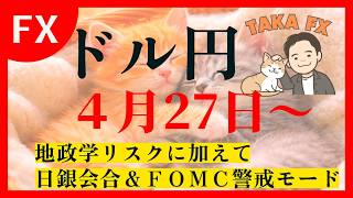 [TAKA FX] Iran issue, Bank of Japan meeting & FOMC alert mode: April 27th (Mon) onwards - Explana... screenshot 4