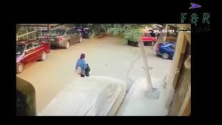 كاميرات المراقبه تكشف لحظة سحل فتاة المعادى | Surveillance cameras