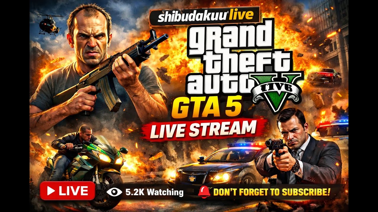 🔴GTA 5 LIVE Full Chaos in Los Santos Explosions Cops Madness Day 1040 